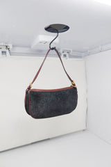 Celine Suede Black Shoulder Bag