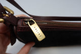 Celine Suede Black Shoulder Bag