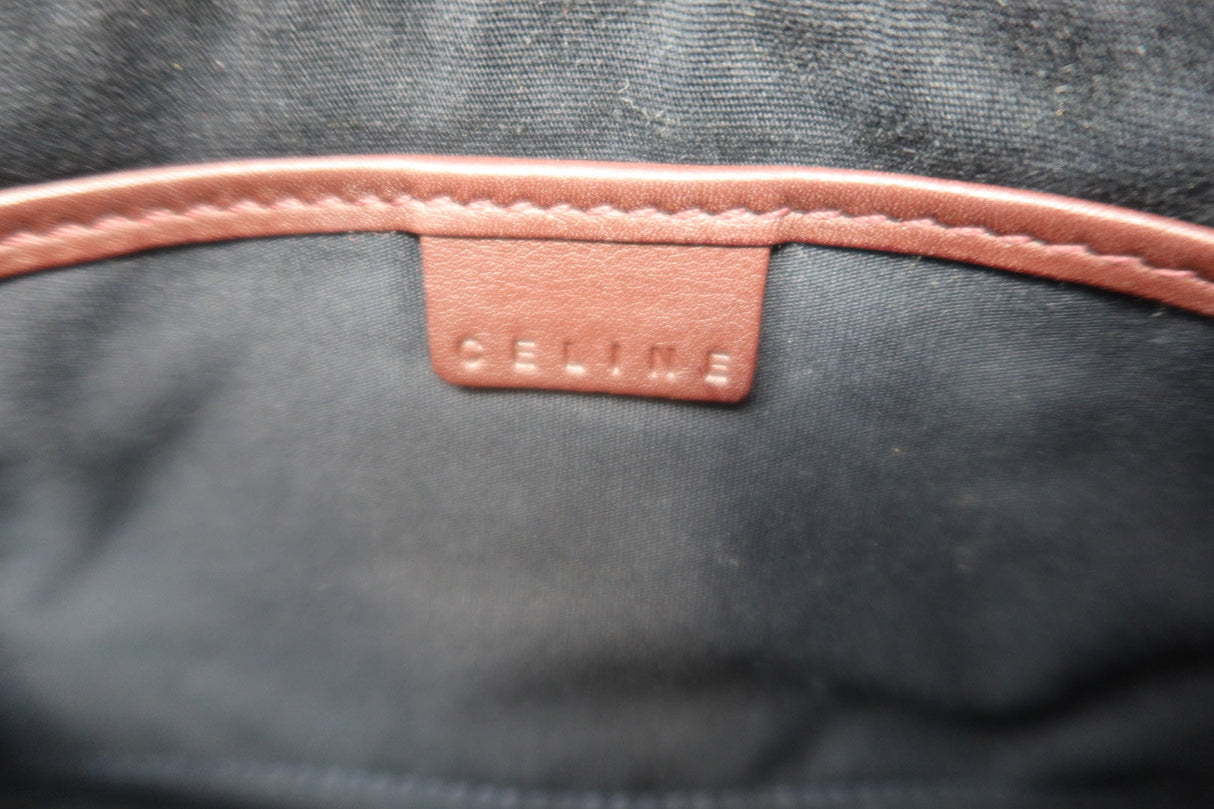 Celine Suede Black Shoulder Bag