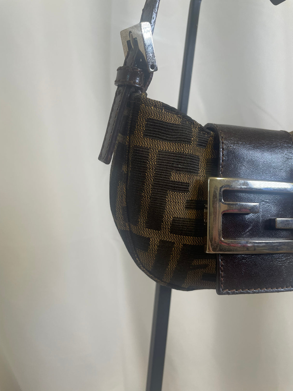 Fendi Zucca Print Mini Croissant