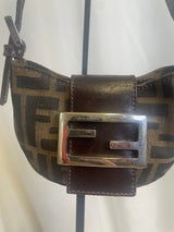 Fendi Zucca Print Mini Croissant