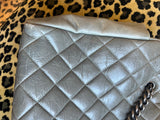 Chanel Grey Quilted Tote
