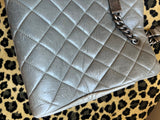 Chanel Grey Quilted Tote