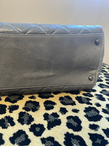 Chanel Grey Quilted Tote