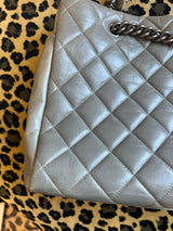 Chanel Grey Quilted Tote