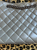 Chanel Grey Quilted Tote