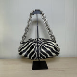 Bottega Veneta Zebra Print Chain Pouch