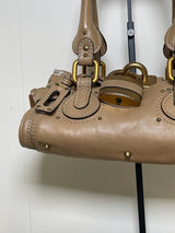Chloé Mini Paddington Tan Leather Satchel Bag