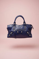 49 Balenciaga Giant 12 Town Electric Purple Silver Hardware