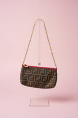 #35 Fendi Zucca Print Chain Pink