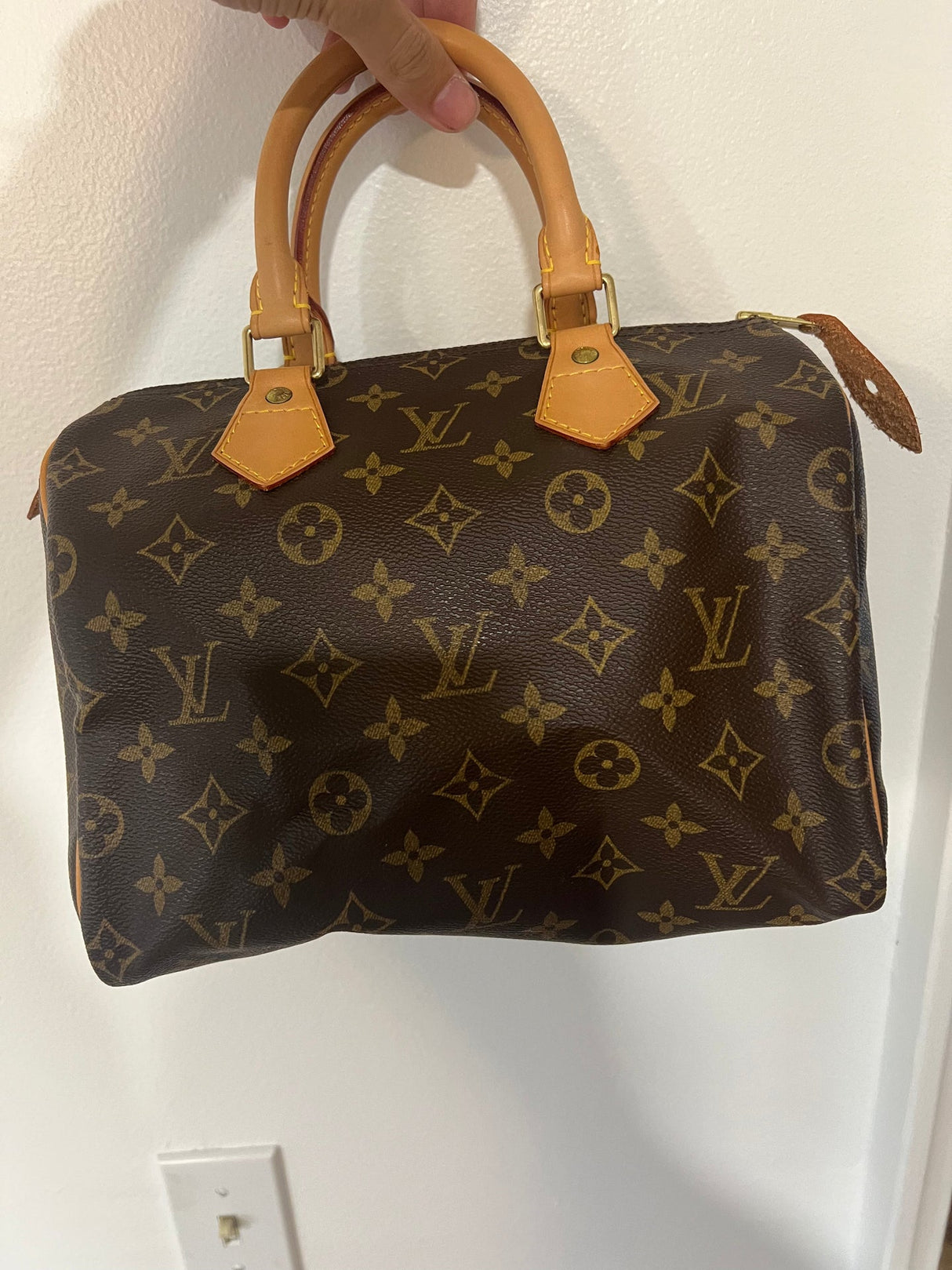 Louis Vuitton Monogram Speedy 25 Boston Bag Hand Bag Brown M41528
