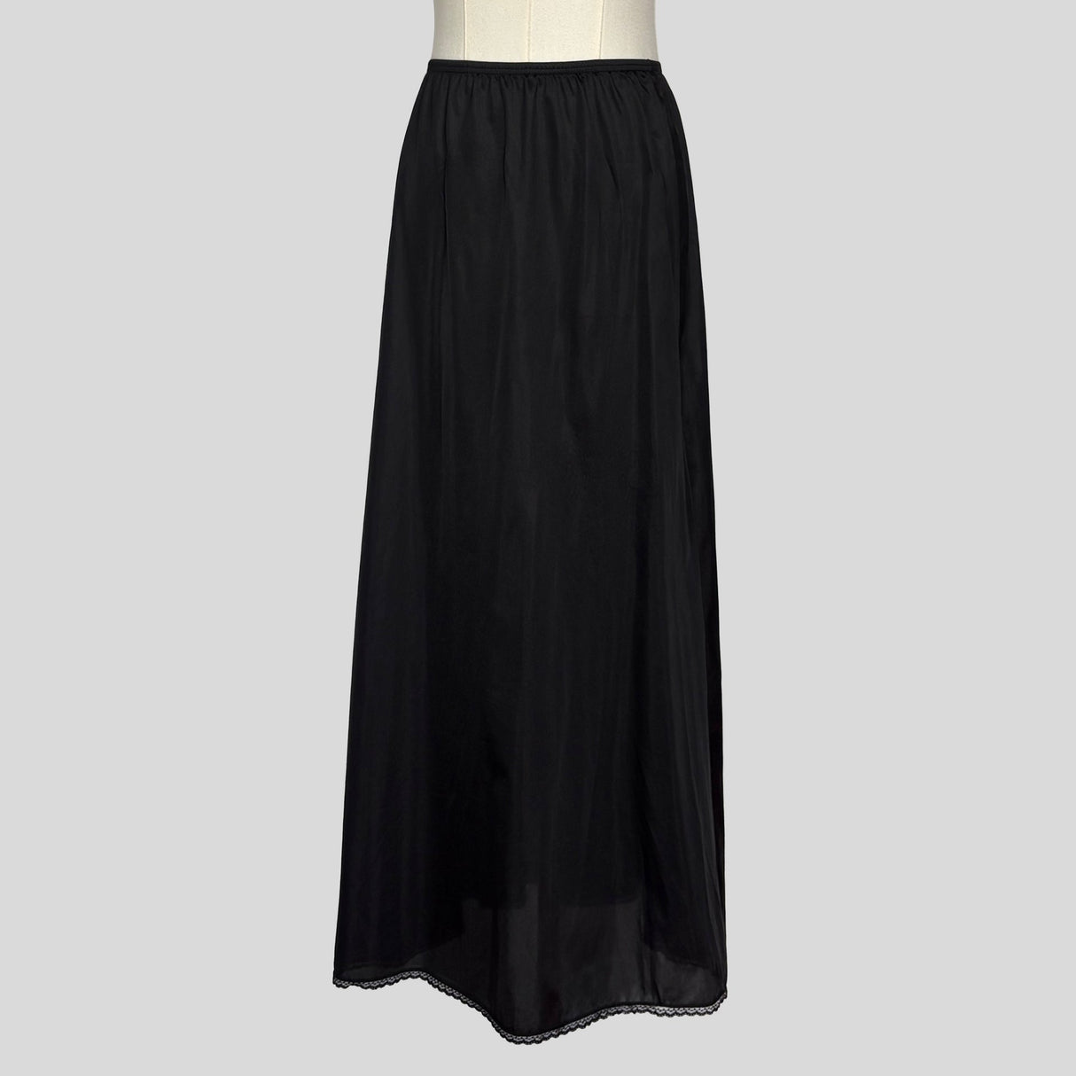 Lace trim slip skirt