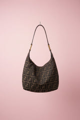 21 Fendi Zucca Hobo Doubel Zipper