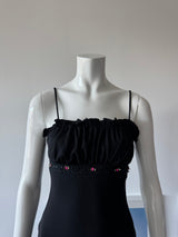 RAMPAGE Black Ruched Mini Dress