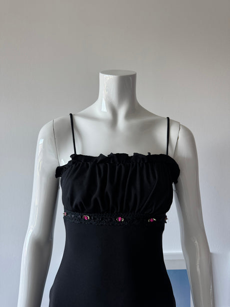 RAMPAGE Black Ruched Mini Dress