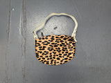 CECCONI PIERO Pony Hair Animal Print Shoulder Bag