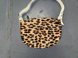 CECCONI PIERO Pony Hair Animal Print Shoulder Bag