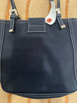 #14 Fendi Zucca Canvas Mamma Mini Handbag Navy