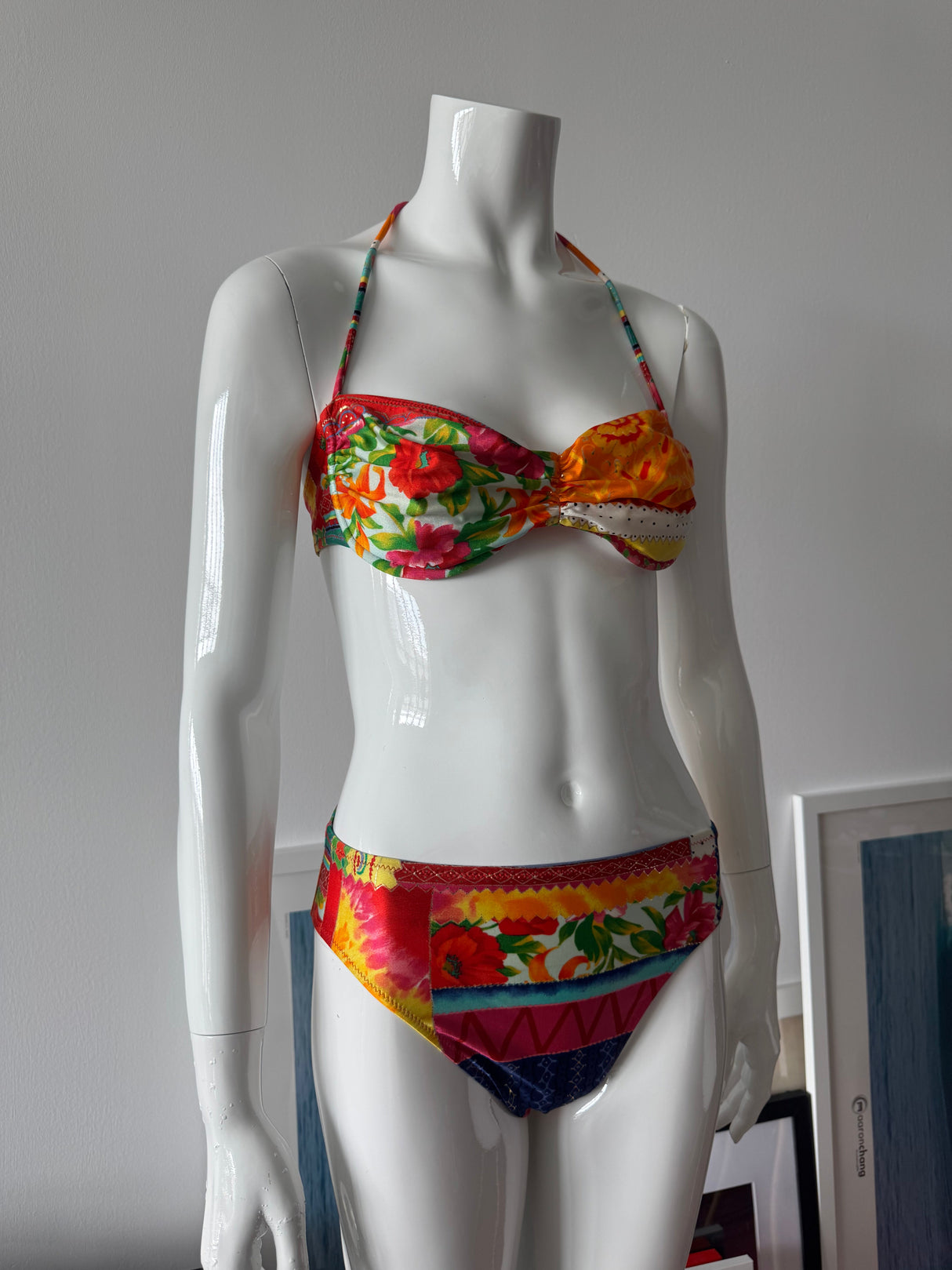 GOTTEX Multicolor Printed Bikini Top and Bottoms
