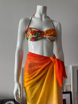 Orange/Yellow Ombré Crinkle Pareo