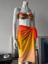 Orange/Yellow Ombré Crinkle Pareo