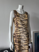 LOVE MOSCHINO Tiger Print Shift Mini Dress