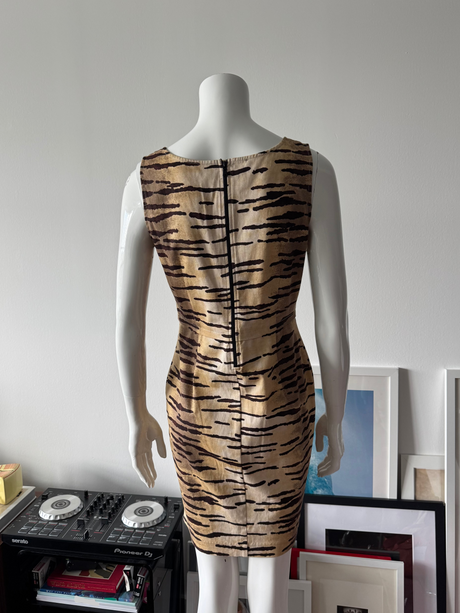 LOVE MOSCHINO Tiger Print Shift Mini Dress