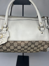 #19 gucci monogram barrel bag