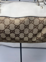 #19 gucci monogram barrel bag