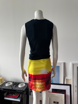 Sunset Print Mini Skirt