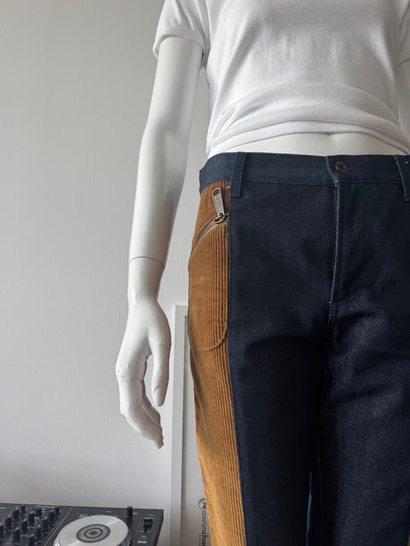 DOLCE & GABBANA Denim and Corduroy Pants