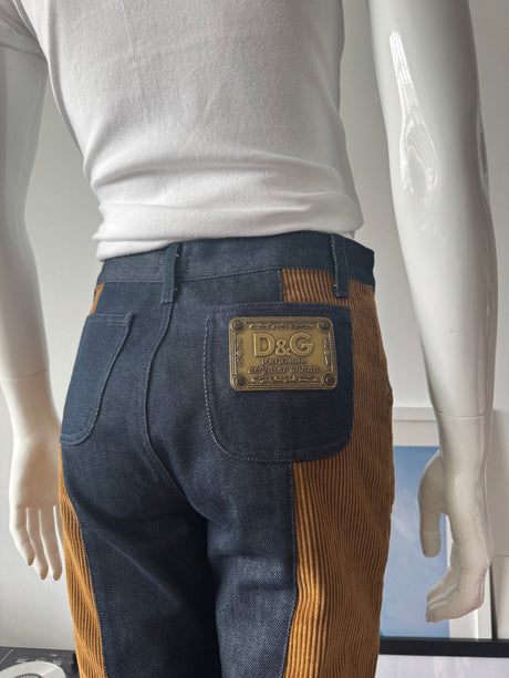 DOLCE & GABBANA Denim and Corduroy Pants