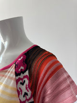 CHRISTIAN LACROIX Multicolor Stripe Knit Short Sleeve Top