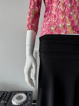 JUST CAVALLI Pink Snakeskin 3/4 Sleeve Top