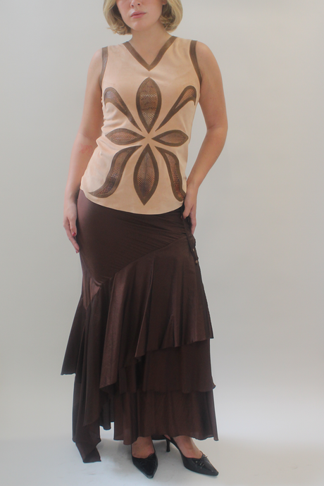 Archival suede top