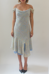 Paisley silk dress