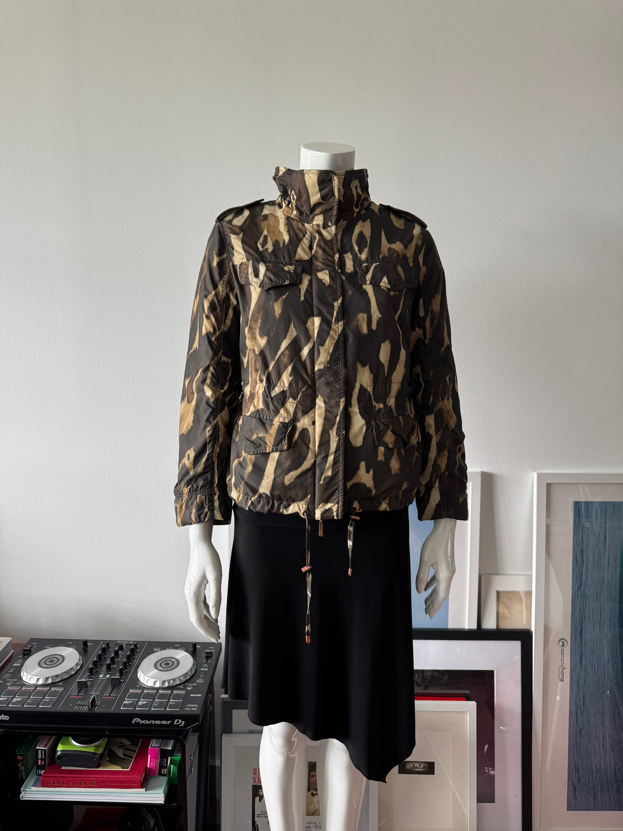ESCADA SPORT Animal/Camo Print Bomber Jacket