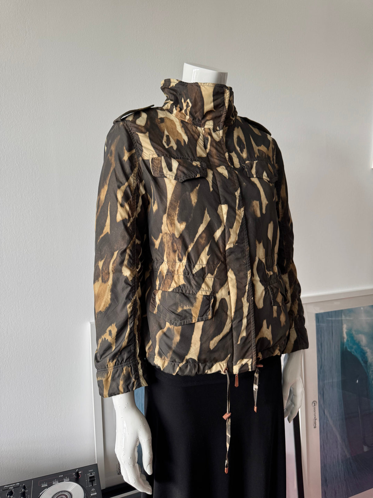 ESCADA SPORT Animal/Camo Print Bomber Jacket