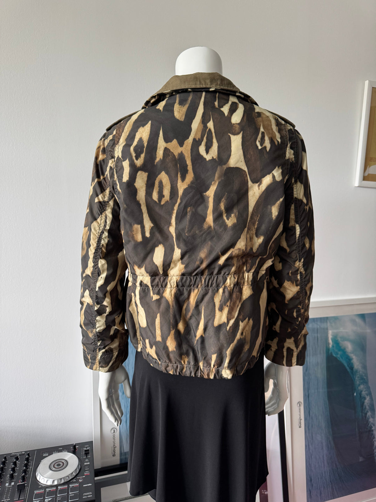 ESCADA SPORT Animal/Camo Print Bomber Jacket