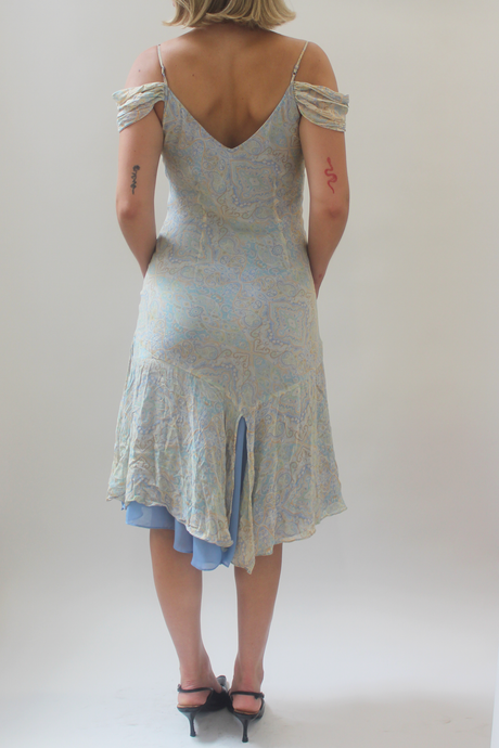 Paisley silk dress