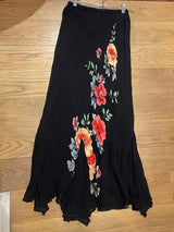 black floral skirt