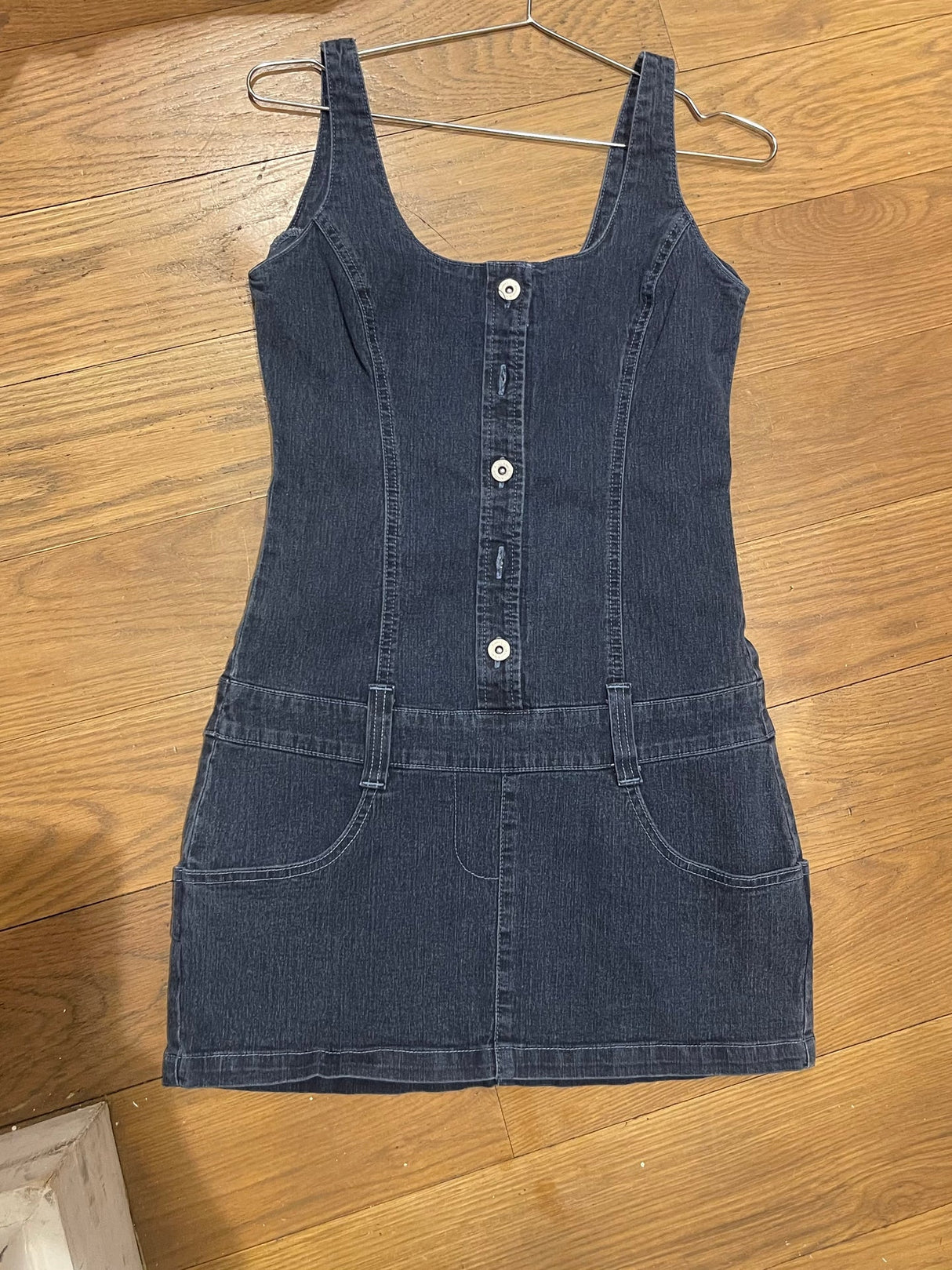denim y2k mini dress