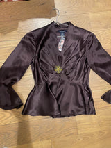 brown long sleeve top