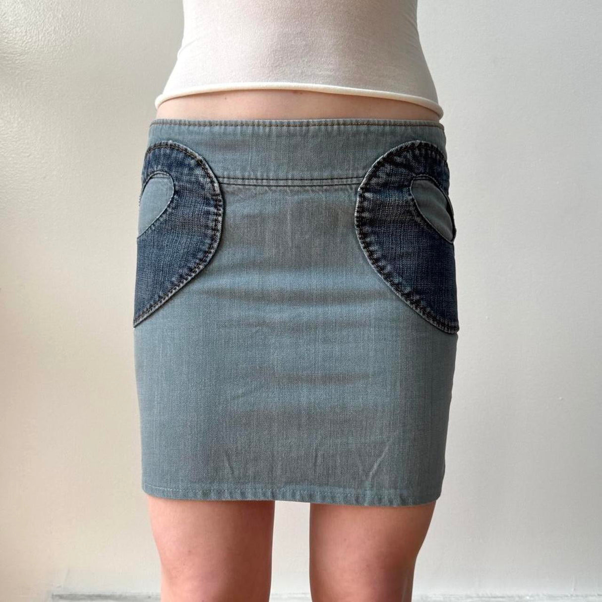Miss Sixty Denim Retro Circle Mini Skirt