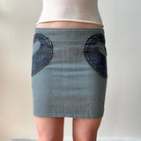 Miss Sixty Denim Retro Circle Mini Skirt