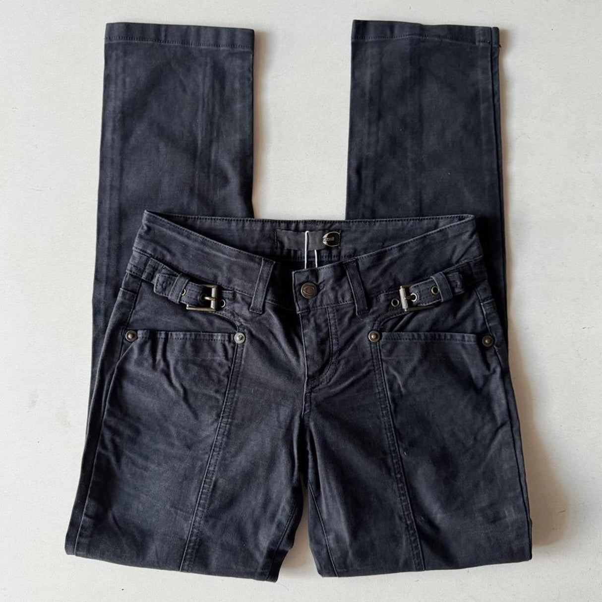 Just Cavalli Black Gold Low Rise Skinny Jeans