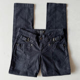 Just Cavalli Black Gold Low Rise Skinny Jeans