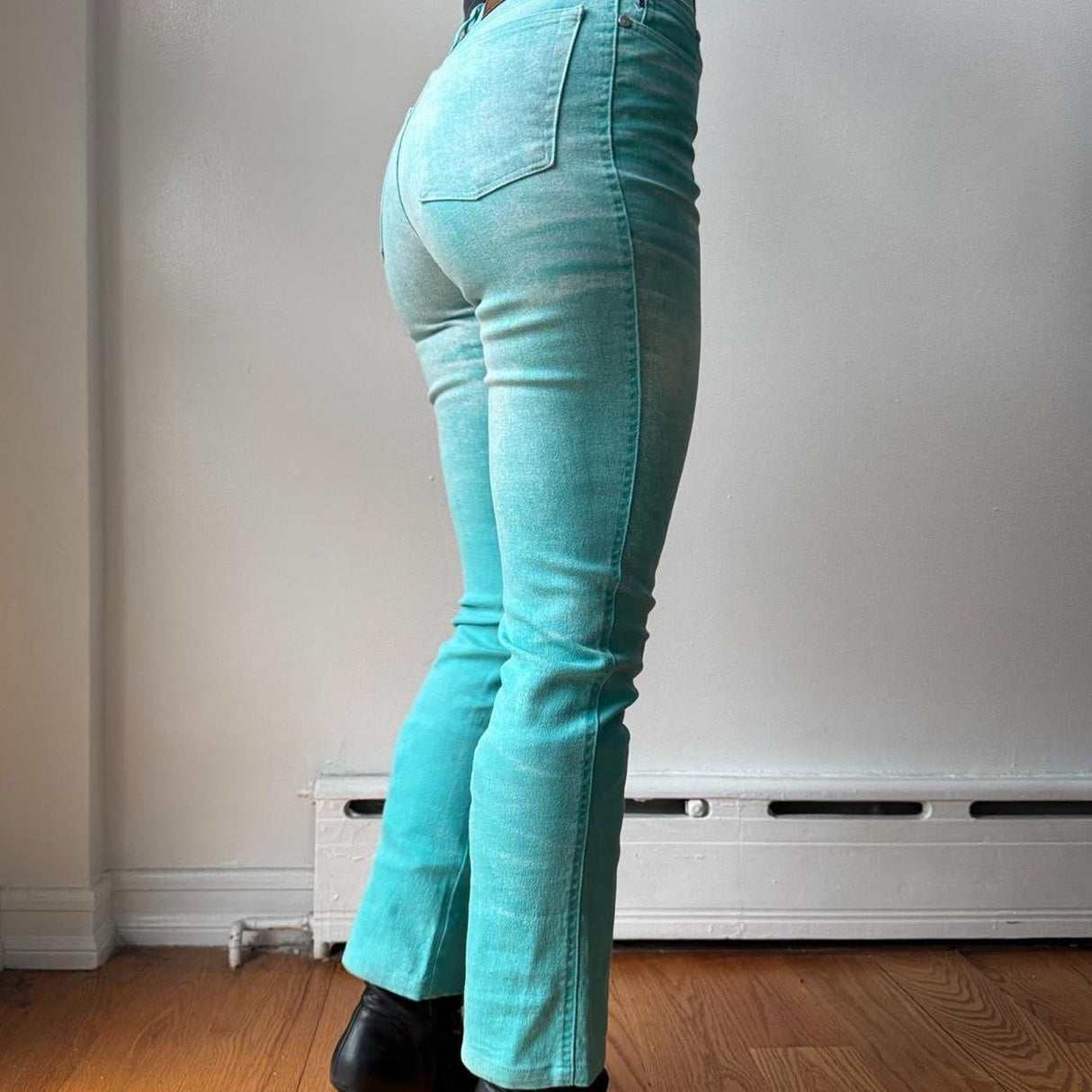 Just Cavalli Cyan Faded Jeans