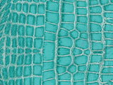 JUST CAVALLI Blue Snakeskin Print 3/4 Sleeve Top