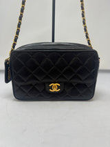 Chanel Black Quilted Lambskin Camera Bag